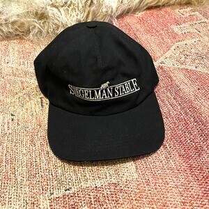 Siegelman Stable Unstructured Black Logo Hat